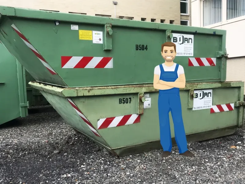 5 m³ Absetzcontainer mit Klappe