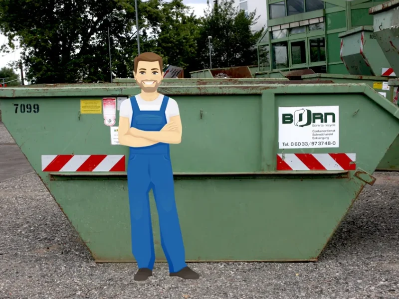7 m³ Absetzcontainer, hohe Schütte