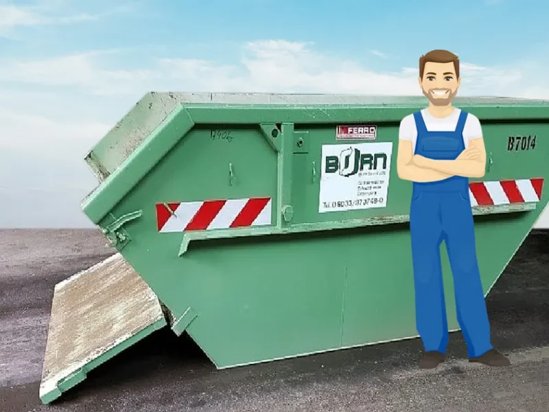 7 m³ Absetzcontainer, niedrige Schütte